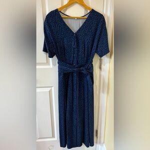 Vetta Capsule Skirt/Top set New w Tags Navy w/Polka Dots ~ So Soft!